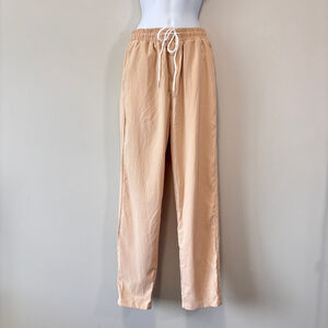 SHEIN Men’s Size Small Beige Drawstring Waist Straight-Leg Casual Pants NIB